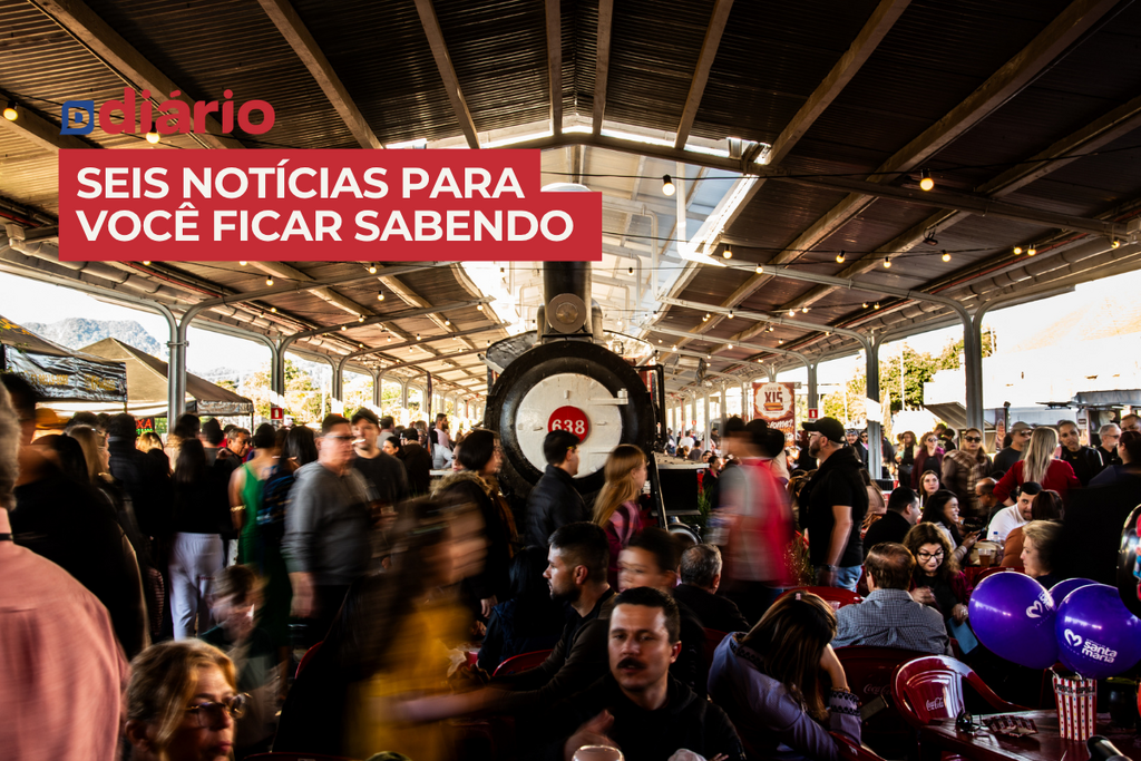 Com filas para vacinação, Estação Santa Maria reúne milhares de pessoas e outras notícias