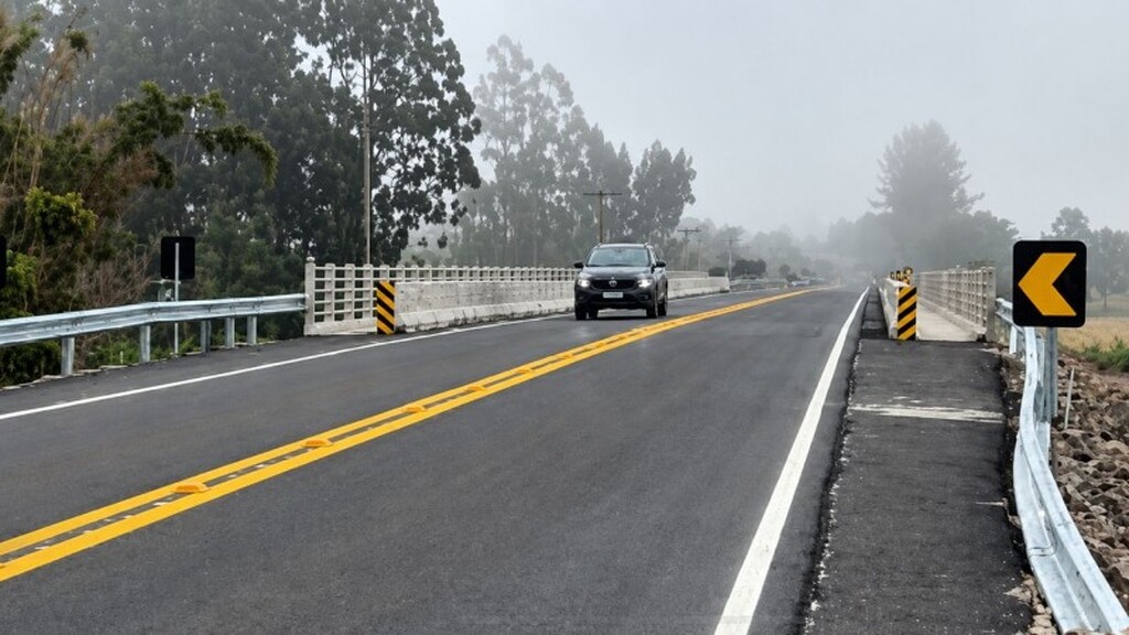 Daer conclui obras da nova ponte sobre Arroio Guarda-Mor, que tinha sido destruída na enchente