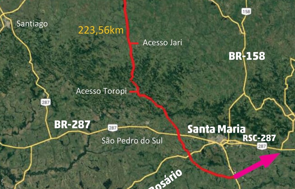 Como está o projeto da nova BR-392, que vai ligar Santa Maria a Santo Ângelo