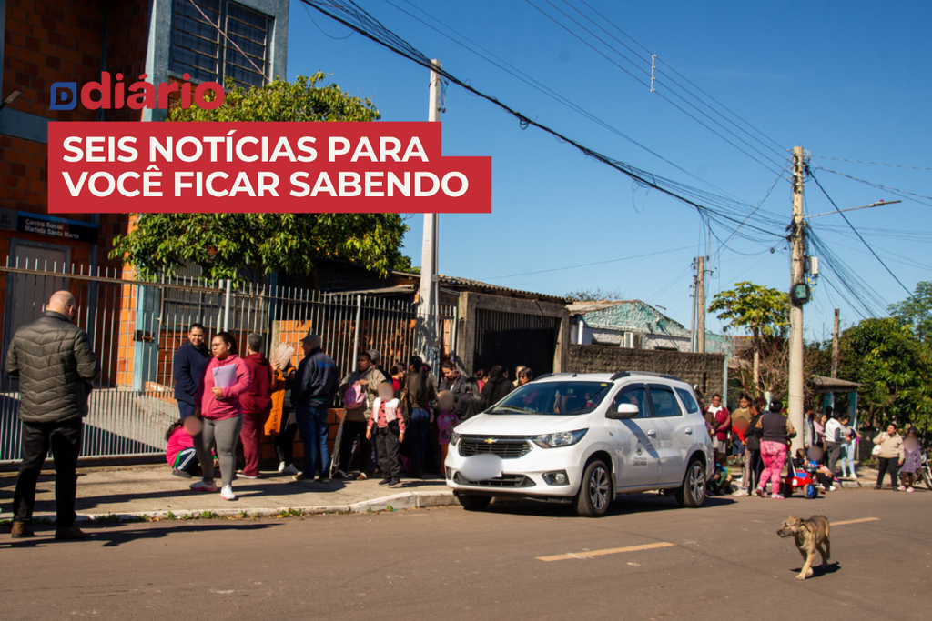 Reclamações e longas filas marcam o primeiro dia de mutirão do CadÚnico em Santa Maria e outras notícias