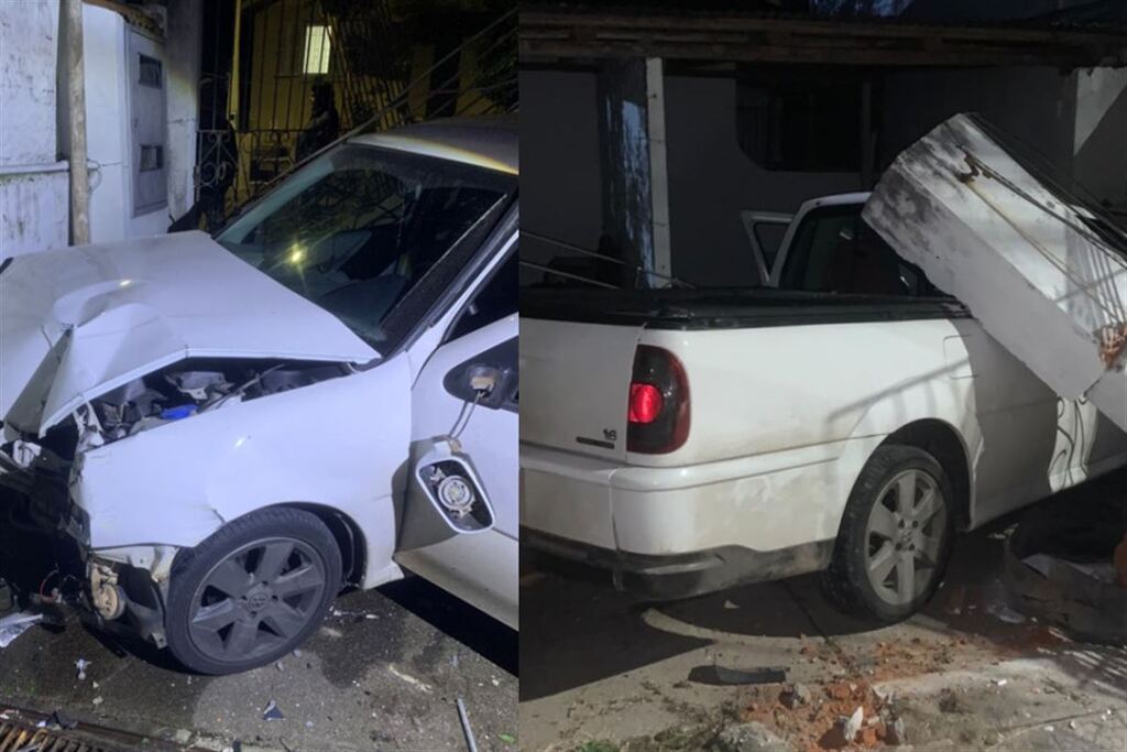 Motorista com sinais de embriaguez perde controle de veiculo, bate em muro de residência e acaba detido em Santa Maria