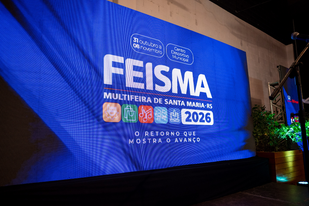 Feisma 2026 é lançada oficialmente nesta quinta-feira; edição ocorre no fim de outubro em Santa Maria