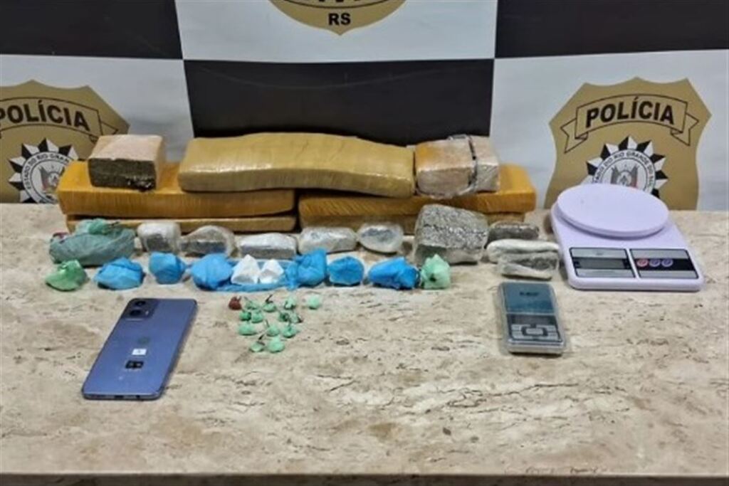 Homem é preso com quase 4 quilos de drogas durante operação da Polícia Civil em São Francisco de Assis
