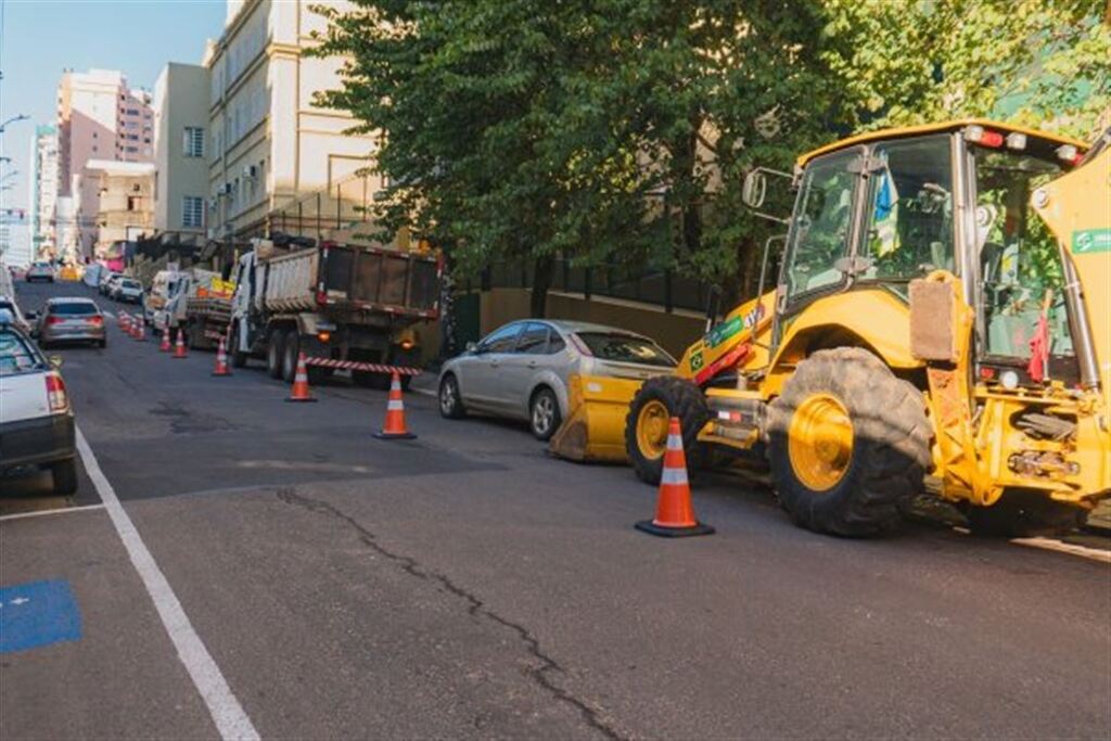 Obras na Rua Floriano Peixoto alteram o trânsito em Santa Maria a partir da próxima segunda-feira