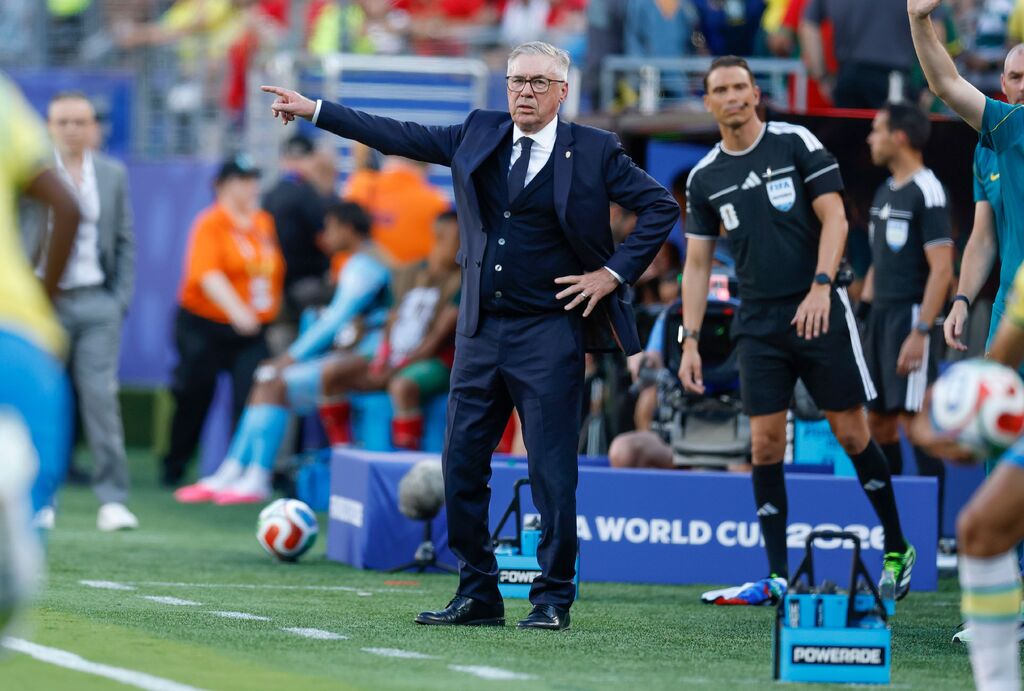 Após silêncio à beira do campo, Ancelotti diz que Brasil 