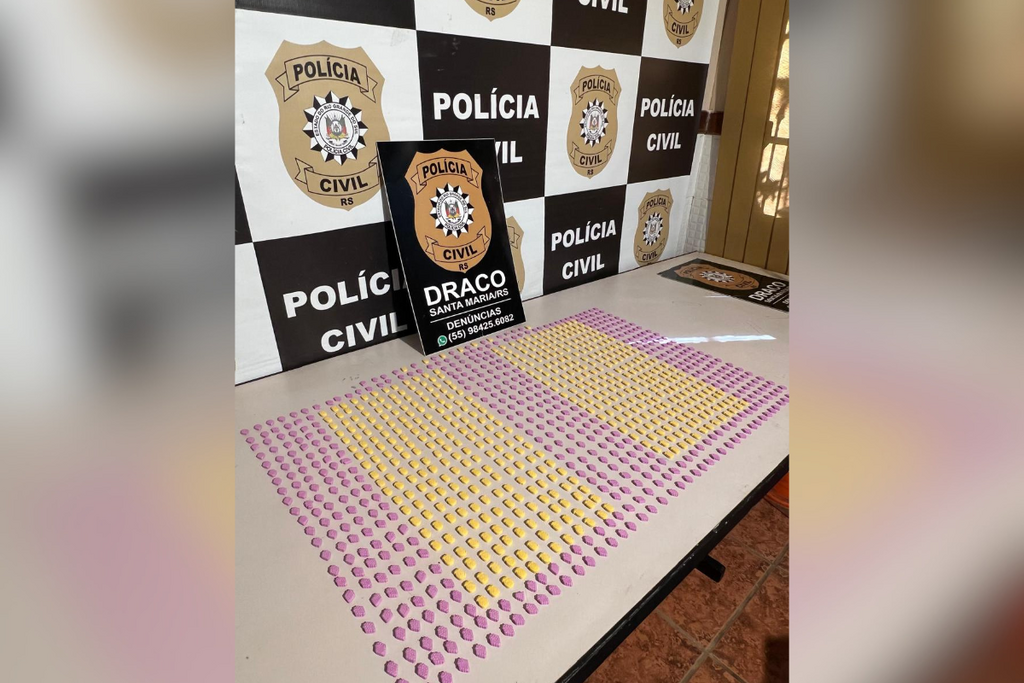 Polícia Civil apreende mil comprimidos de ecstasy em Santa Maria