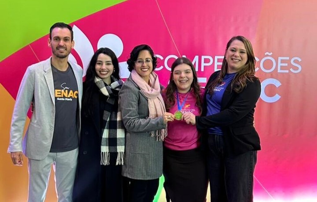 Medalha inédita coloca o Senac Santa Maria no  pódio das Competições Senac