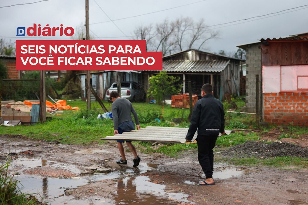 Com rajadas de vento de até 90 km/h, Defesa Civil atende mais de 60 ocorrências de destelhamento em Santa Maria e outras notícias