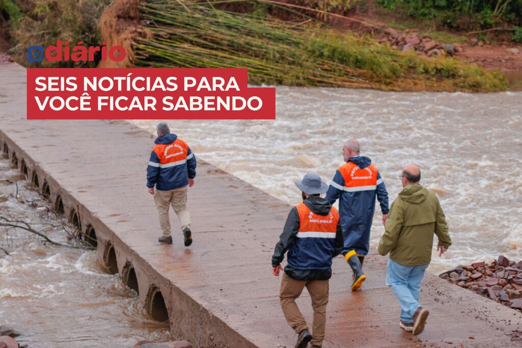 Rios voltam a subir no RS e Defesa Civil mantém monitoramento; na Região Central, níveis seguem abaixo da cota de inundação e outras notícias