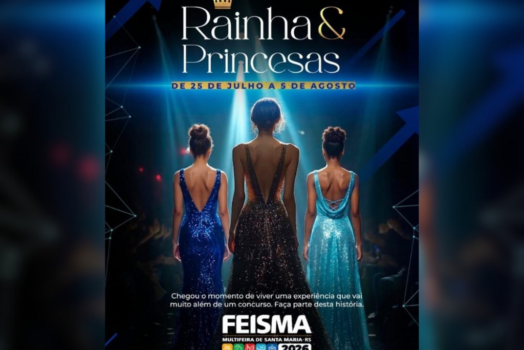 Inscrições para participar do concurso Rainha e Princesas da Feisma 2026 estão abertas