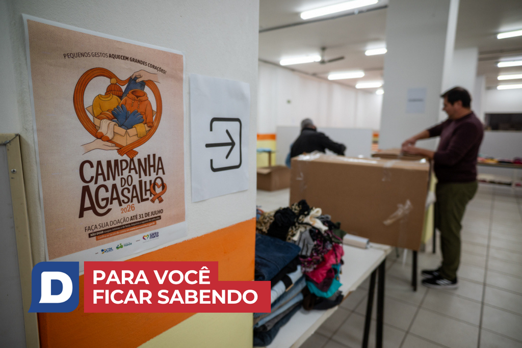 Campanha do Agasalho entra na reta final e doações podem ser feitas até sexta em Santa Maria e outras notícias