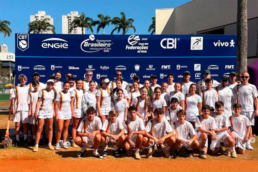 Com atletas do Avenida Tênis Clube, Rio Grande do Sul fica com o terceiro lugar na Copa das Federações 2026