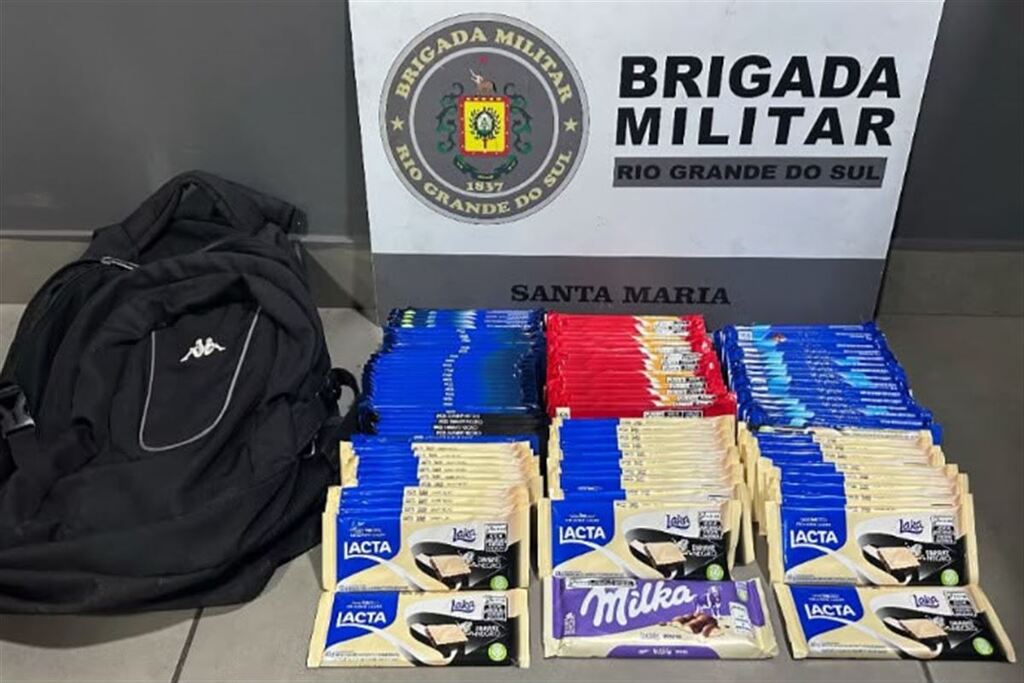 Homem é preso após furtar quase R$ 1 mil em chocolates de estabelecimento em Santa Maria