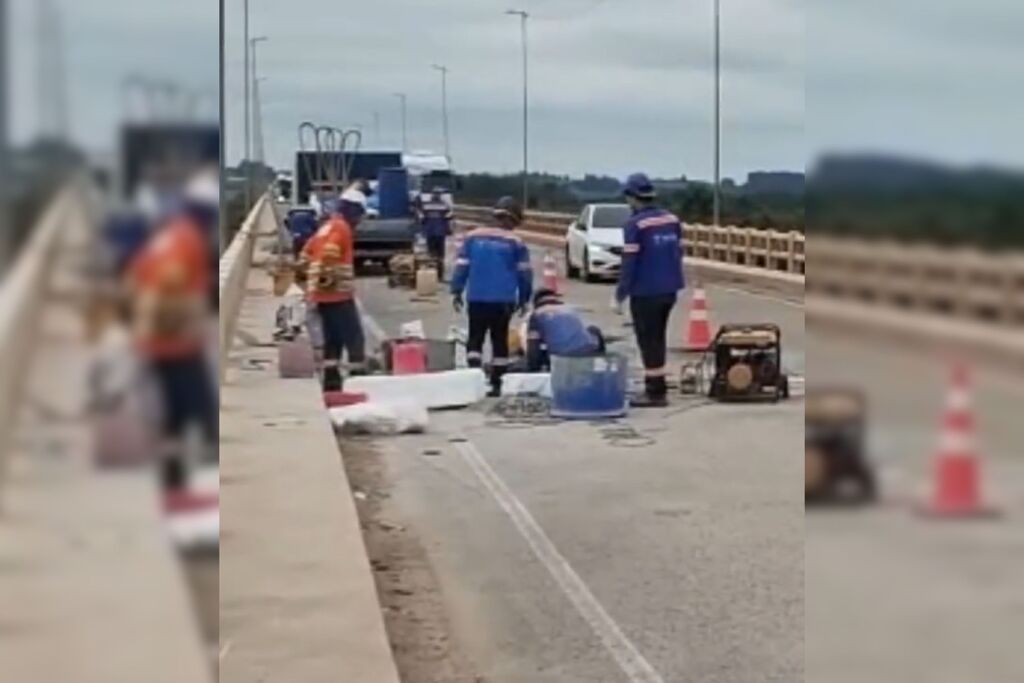 Obras em ponte alteram trânsito na BR-290 em Rosário do Sul