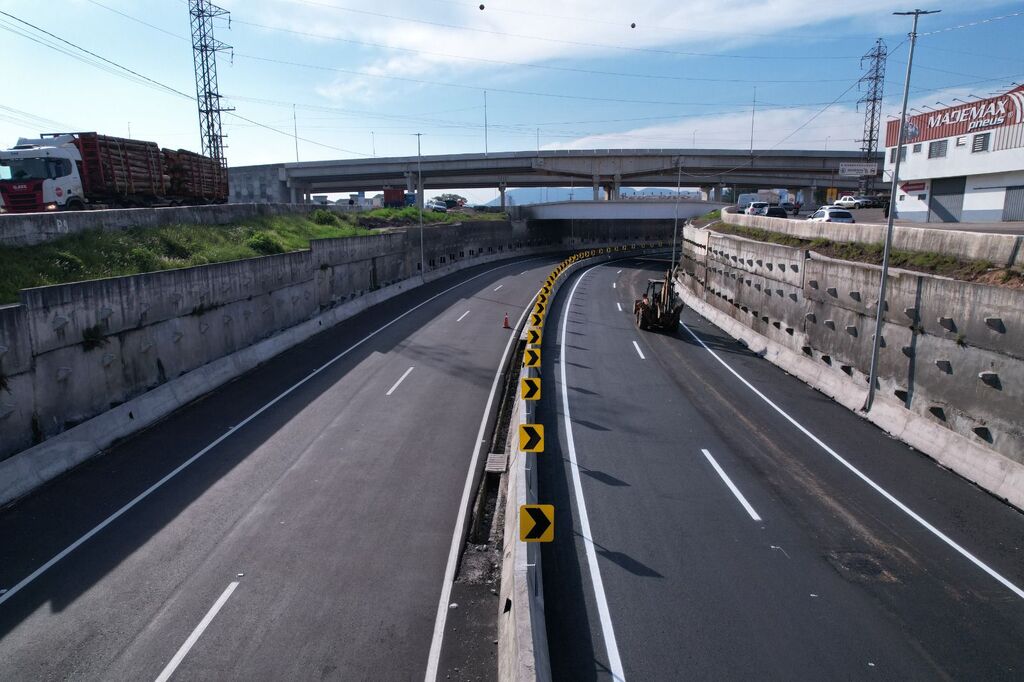 Trincheira da Uglione será liberada na tarde desta quinta-feira, acabando com congestionamentos na chegada a Santa Maria