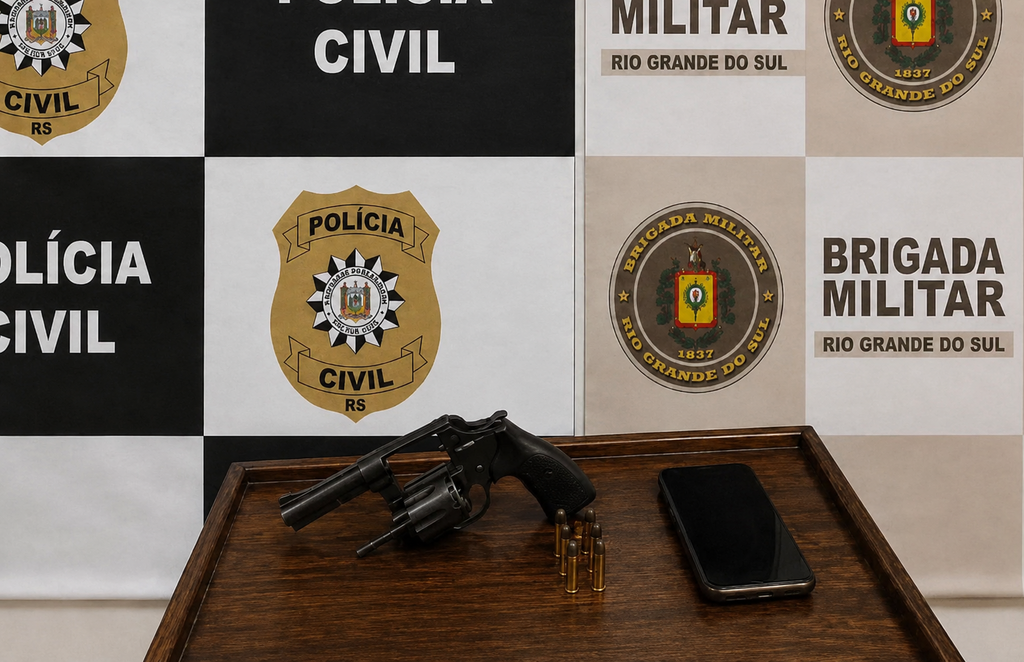 Homem com antecedentes por homicídio e tráfico é preso armado em município da Quarta Colônia