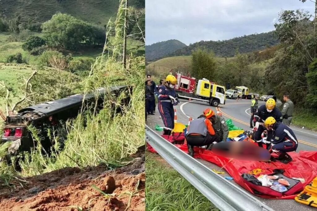 Cinco pessoas morrem em acidente com ônibus no interior de SP