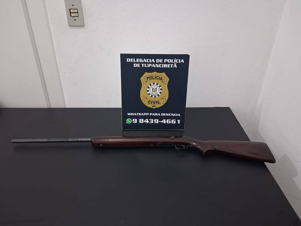 Homem é preso com rifle durante cumprimento de mandado em Tupanciretã