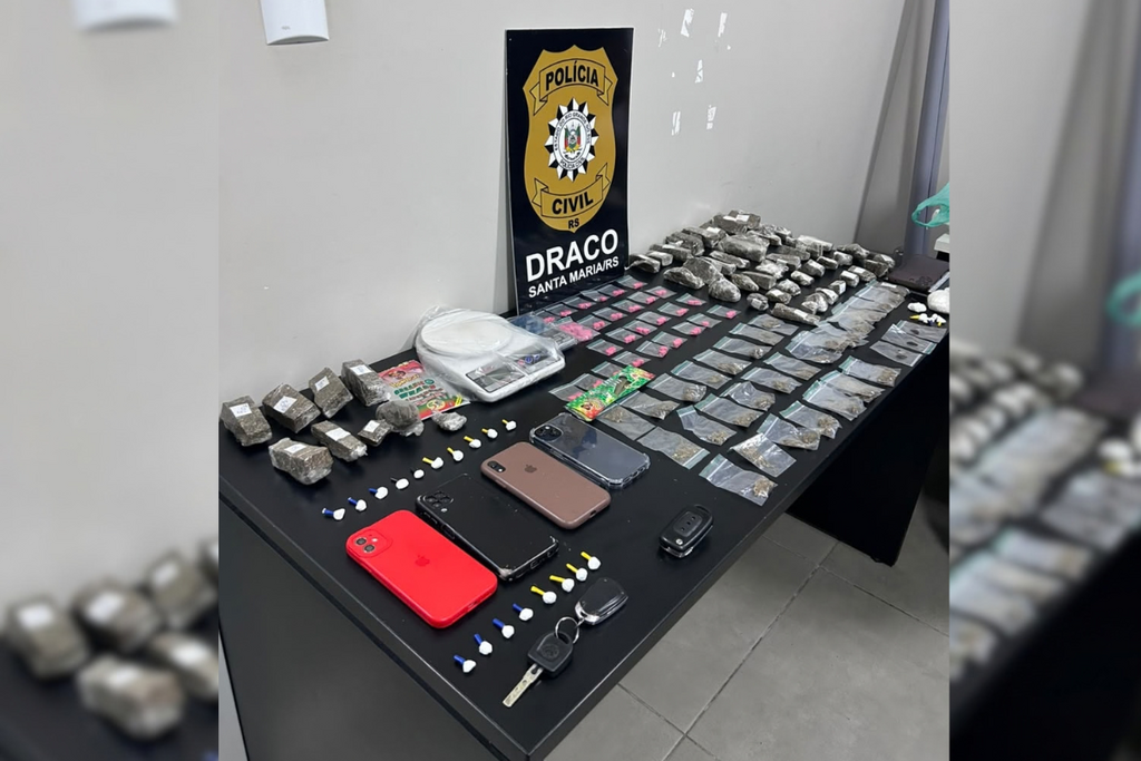 Quatro investigados por tráfico de drogas são presos preventivamente em Santa Maria