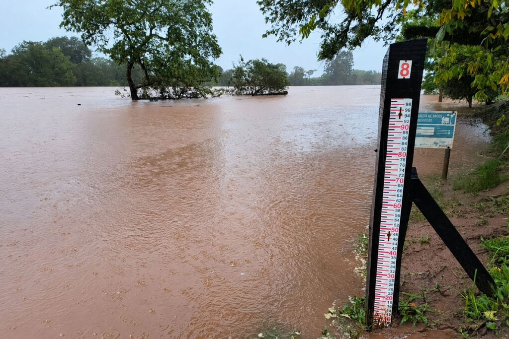 Rio Jacuí supera cota de inundação em Dona Francisca; confira situação dos rios na região