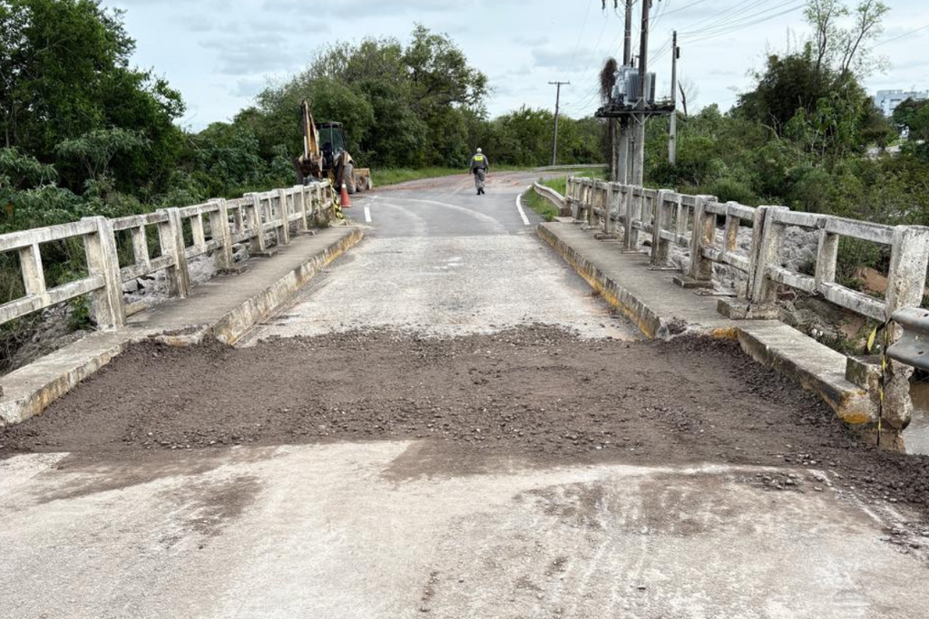 Após reparos, ponte do Kipper é liberada para o trânsito na ERS-511, em Santa Maria