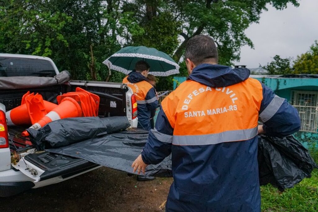 Santa Maria decreta situação de emergência após estragos provocados pelas chuvas