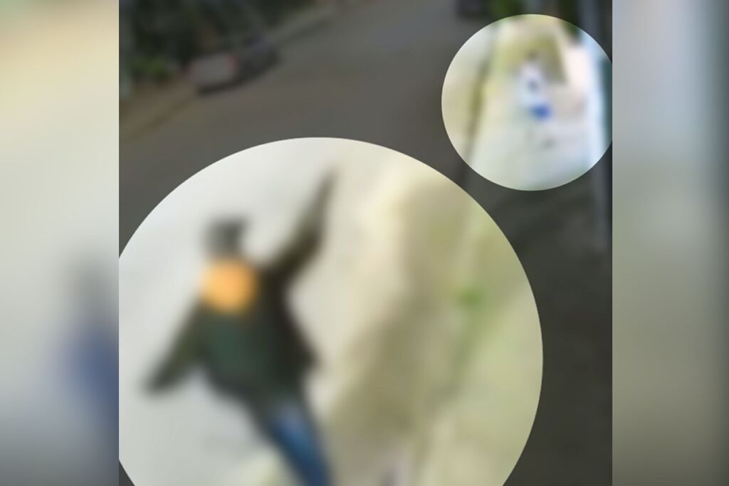 VÍDEO: Câmera de segurança flagra tiros e pessoas correndo em homicídio no centro de Santa Maria