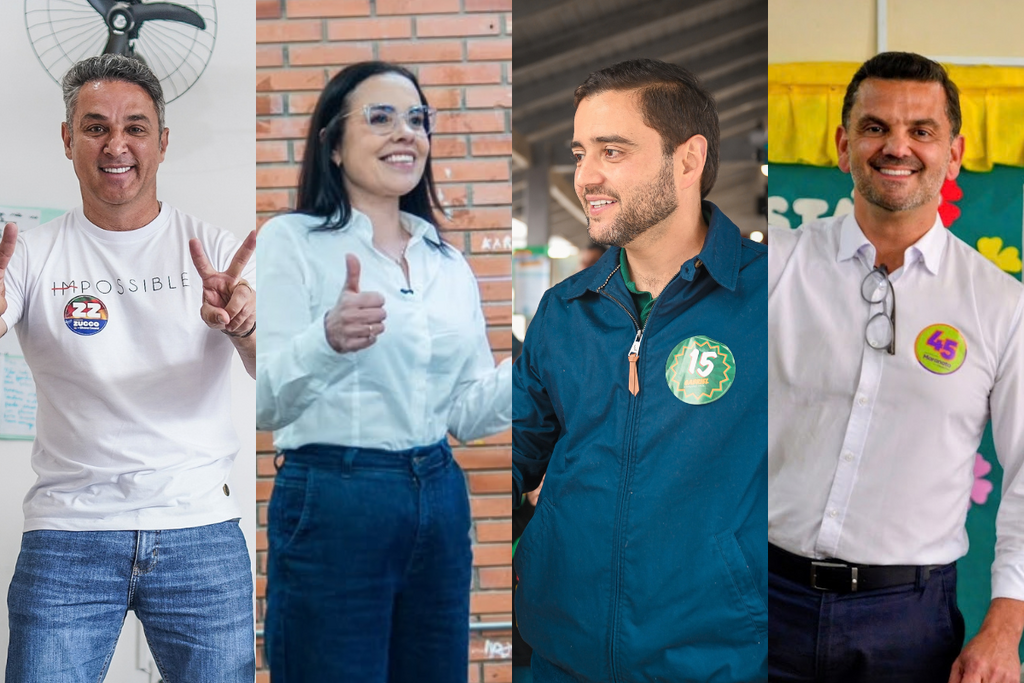 VÍDEO: Candidatos ao governo do RS registram seus votos neste domingo