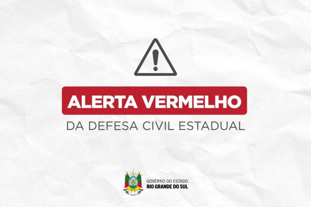 Defesa Civil emite alerta vermelho para risco muito alto de inundação do Rio Jacuí em Dona Francisca