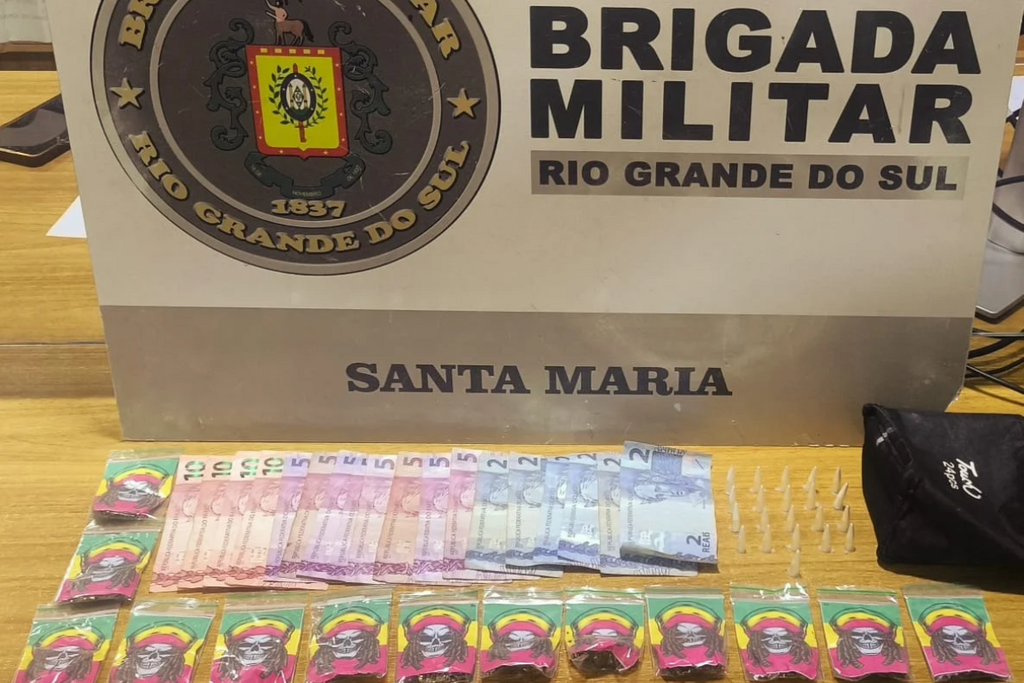 Homem é preso por tráfico de drogas no Bairro Pinheiro Machado, em Santa Maria