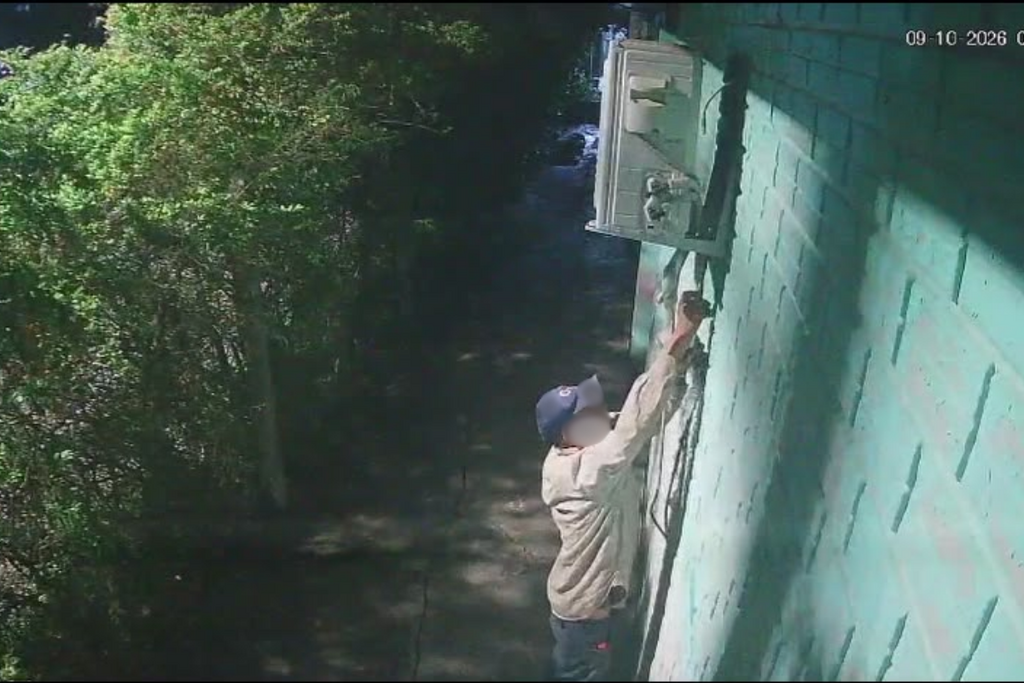 Homem é flagrado furtando escola no Bairro Dom Antônio Reis, em Santa Maria
