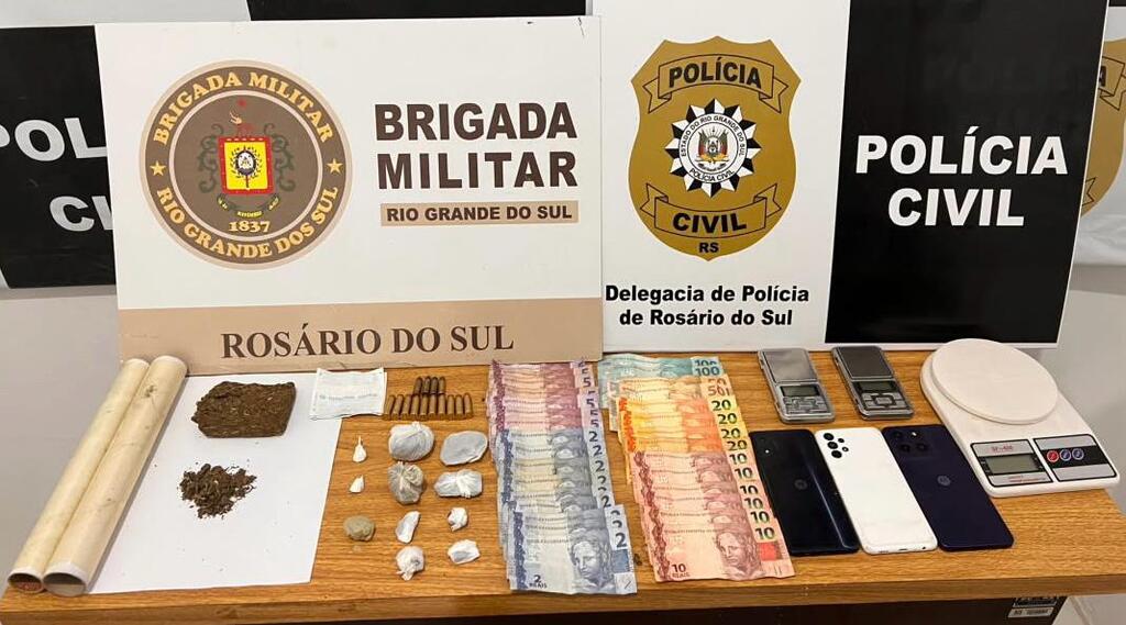Mulher é presa por tráfico de drogas em ação conjunta da Polícia Civil e Brigada Militar em Rosário do Sul