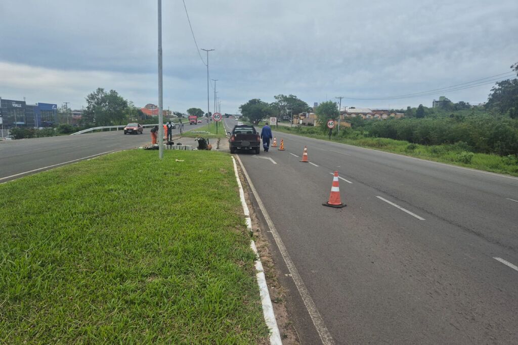 título imagem Dnit inicia fechamento de retornos na BR-287 para implantação de canteiro central, em Santa Maria; veja alternativas para motoristas