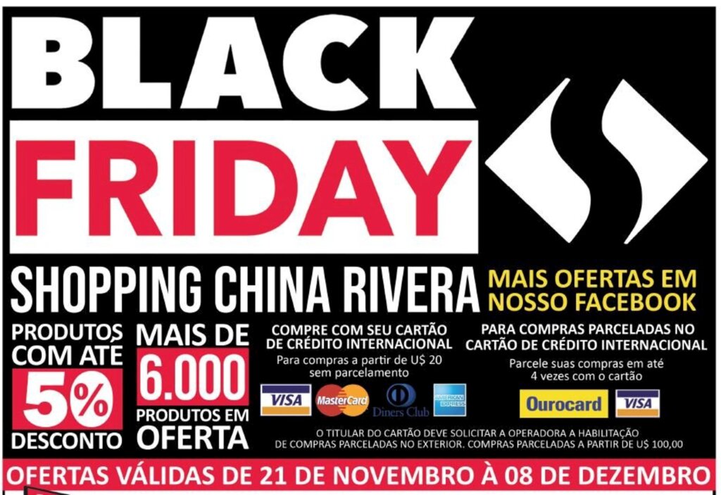 Confira as ofertas Black Friday Shopping China Rivera