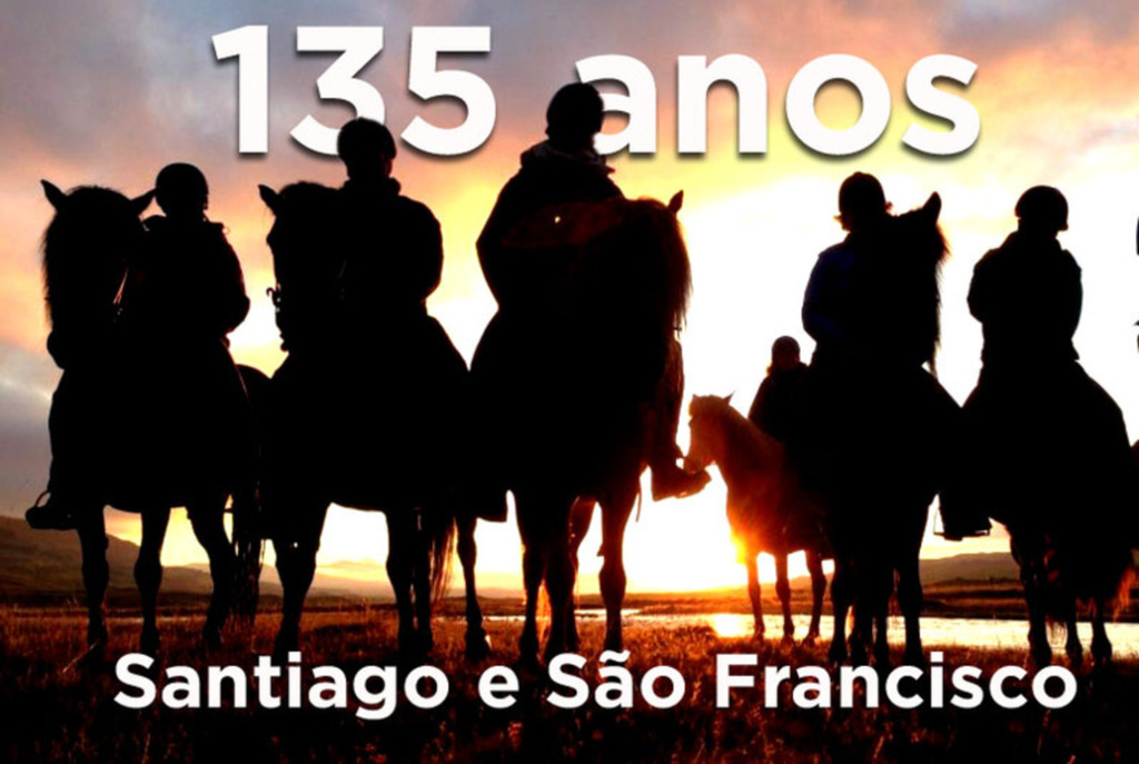 título imagem Cavalgada marca o aniversário de 135 anos de Santiago e São Francisco de Assis