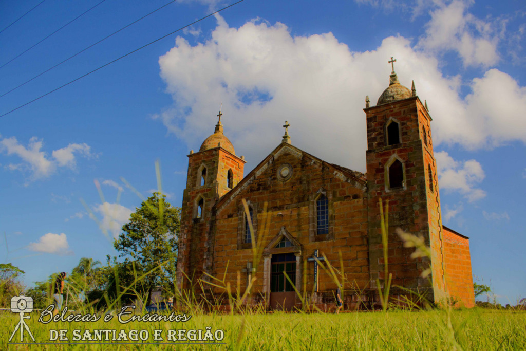 Foto: Mileni De Brito Do Amarante (Belezas e Encantos de Santiago e Região) - A igreja de São Caetano, em Nova Esperança do Sul, vai sediar as gravações de uma cena de casamento entre Juliana Paes e Marcos Palmeira