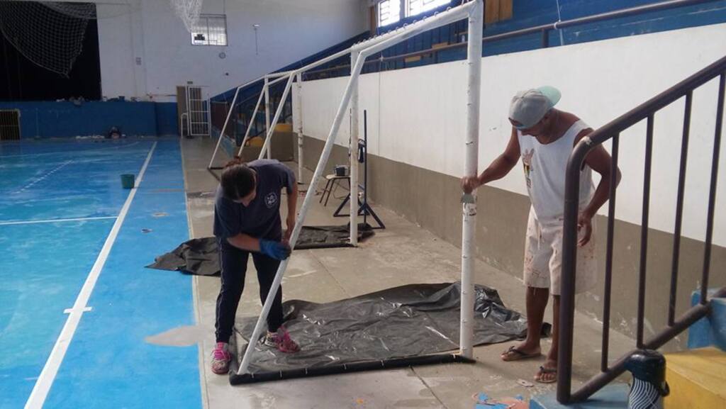 Foto: Prefeitura de Caçapava do Sul (Divulgação) - O espaço público do município sofria com infiltrações que afetaram o piso