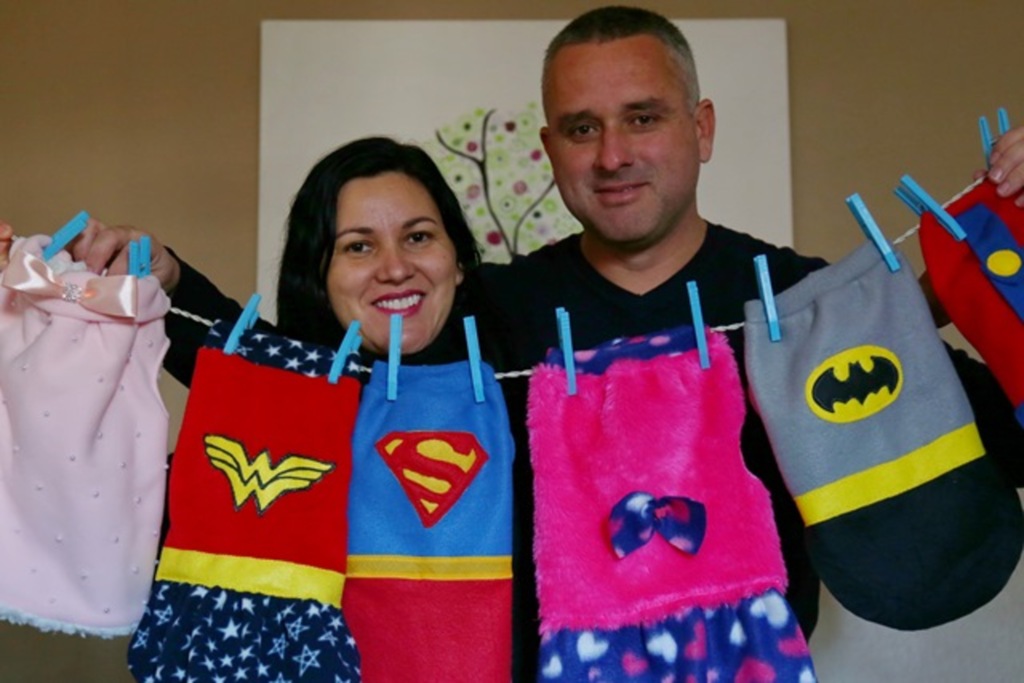 Casal investe na criação de roupas personalizadas para pets em Santa Maria