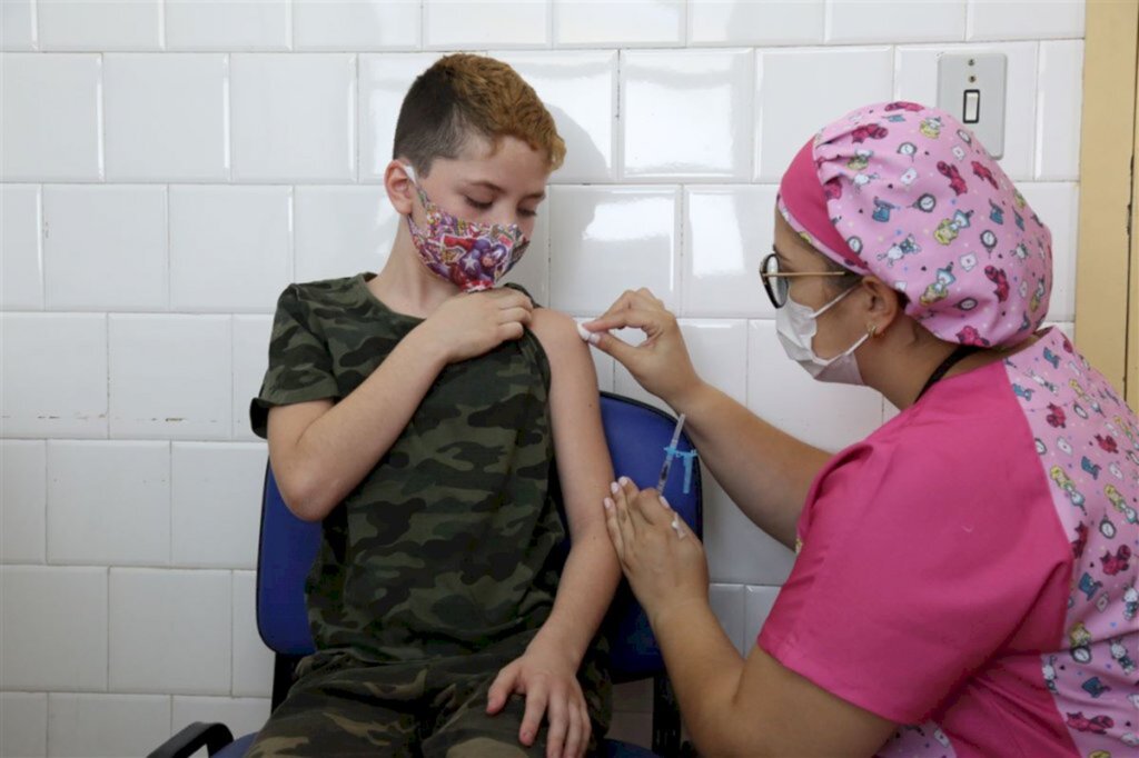 Agendamentos para a vacinação infantil desta semana estão esgotados
