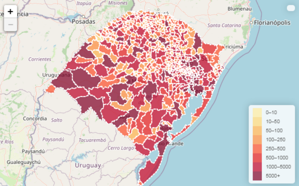 RS tem 929 novos casos e mais 20 mortes em decorrência da Covid-19