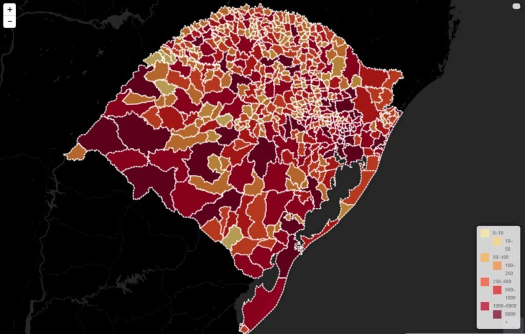 Boletim epidemiológico do Estado registra mais 71 óbitos associadas à Covid-19