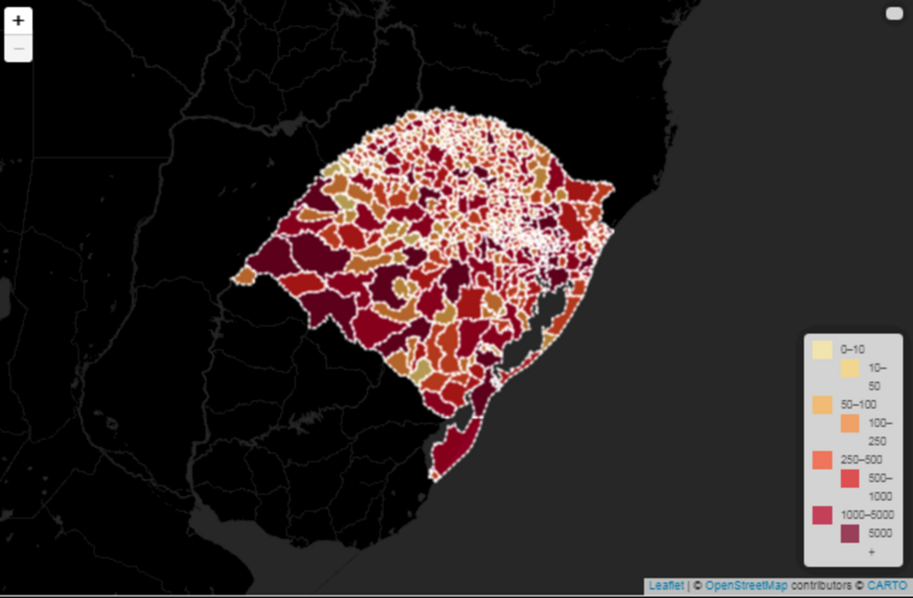 Estado registra mais 202 óbitos; seis da Região Central