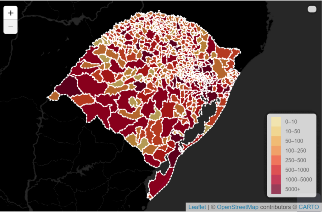 Rio Grande do Sul ultrapassa as 15 mil mortes por Covid-19