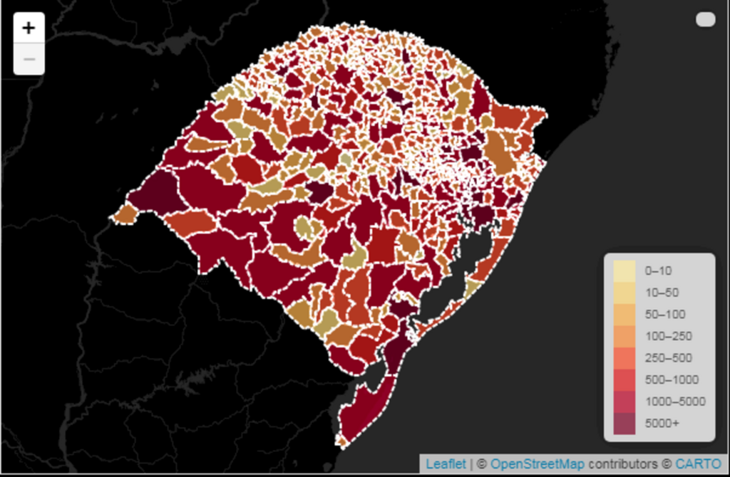 Rio Grande do Sul chega a 14 mil óbitos por Covid-19