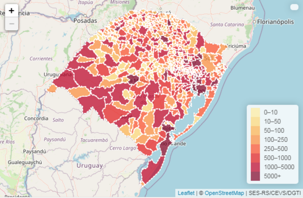 Em situação mais crítica da pandemia, RS chega a 11.666 mortes por Covid-19