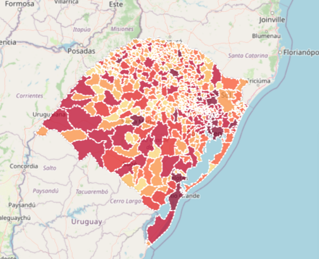 Em novo boletim, Rio Grande do sul registra mais 55 mortes por Covid-19