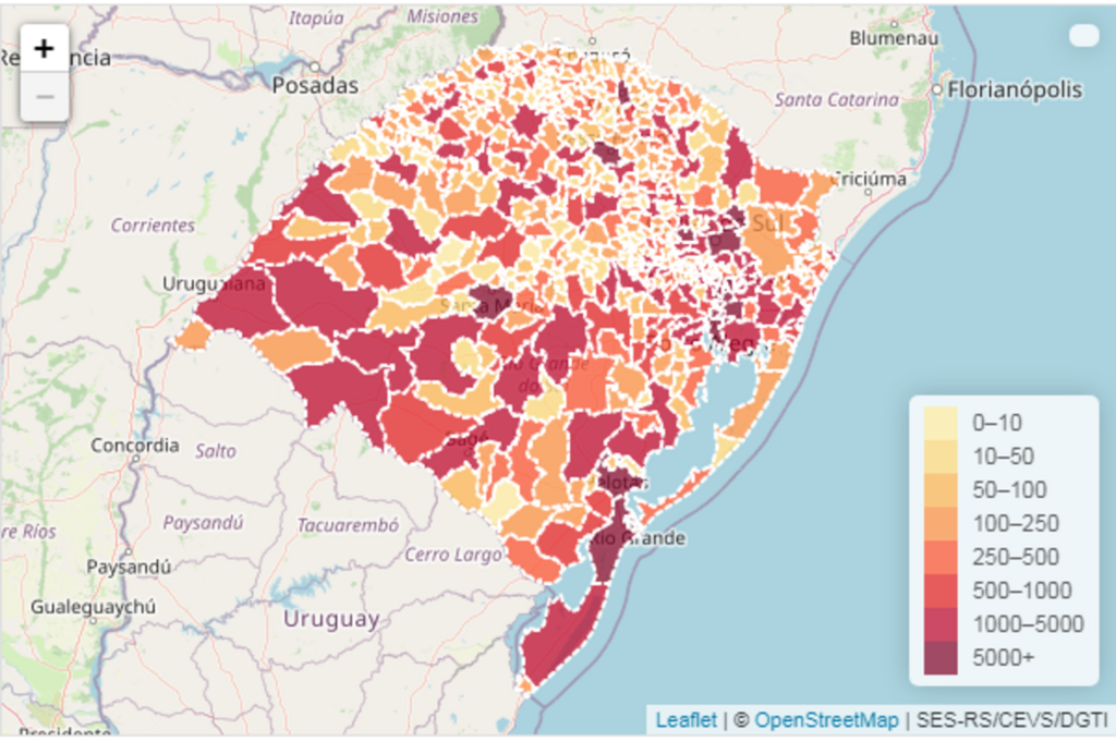 Estado chega a 9.790 mortes por Covid-19