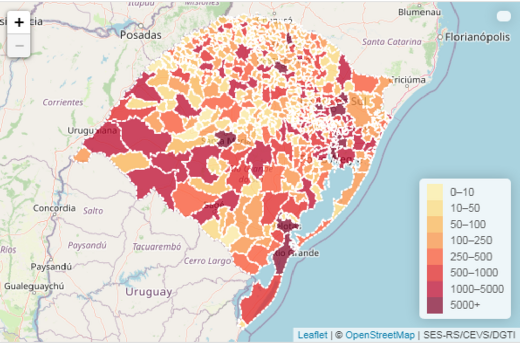 Estado registra 81 novos óbitos; cinco são da Região Central