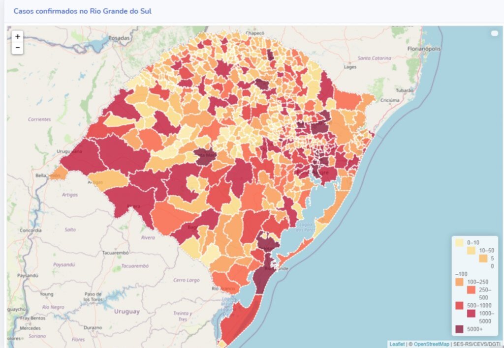 Rio Grande do Sul registra mais 17 óbitos associados à Covid-19 neste domingo