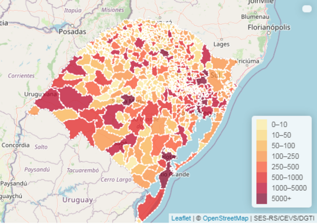 Boletim regista mais 3 mil casos e 40 mortes no Estado